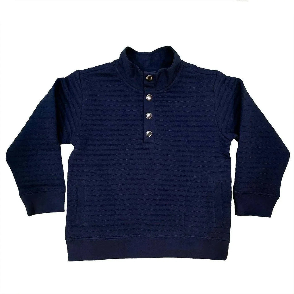 Saltwater Boys Company - Lanier Quilted Pullover - Navy
